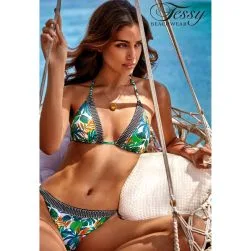 Tessy Bikini 2 Pièces Triangle Coulissant Imprimé Bela