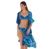 ROIDAL Maillot Deux Pieces Avec Armatures Imprimé Bleu Blas