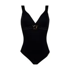 LISE CHARMEL Maillot De Bain Une Pièce Sans Armatures Noir Anneaux D’or