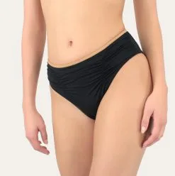 Janine Robin Culotte Drapée Noir Venezia