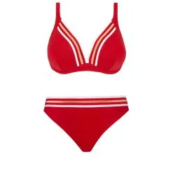 LISE CHARMEL Maillot De Bain Deux Pièces Avec Armatures Triangle Energie Nautique 8 LISE CHARMEL Maillot De Bain Deux Pièces Avec Armatures Triangle Energie Nautique -Maillots Femmes Soldes ENERGIE NAUTIQUE ROUGE