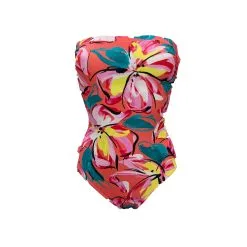 ROIDAL Maillot De Bain Une Pièce Bustier Mandri -Maillots Femmes Soldes MANDRI ROSE