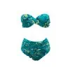 ROIDAL Maillot De Bain Deux Pièces Bandeau Culotte Haute Orquidea