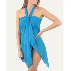 Janine Robin Paréo De Plage Long Uni Charme -Maillots Femmes Soldes PAREO CHARME