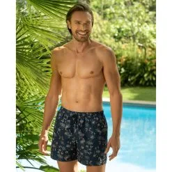 IMPETUS Short De Bain Hommes Imprimé Palmiers Cancun