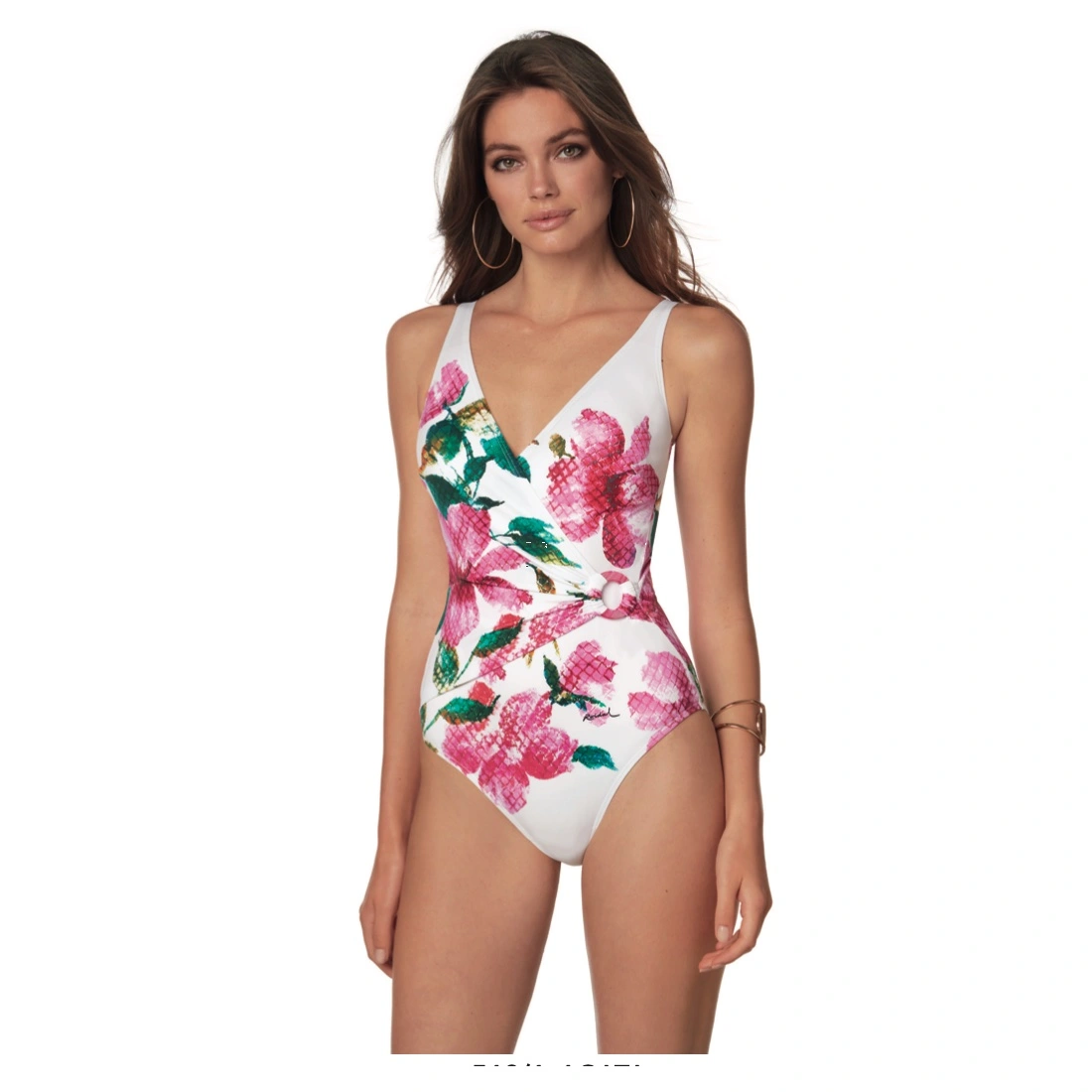 ROIDAL Maillot Une Pièce Fleuri Fond Blanc Avec Mousses Agata 1 ROIDAL Maillot Une Pièce Fleuri Fond Blanc Avec Mousses Agata