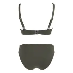 LISE CHARMEL Maillot De Bain Deux Pièces Bonnets Profonds Ajourage Couture -Maillots Femmes Soldes ajourage couture 2p kaki dos