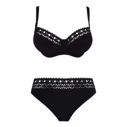 LISE CHARMEL Maillot De Bain Deux Pièces Bonnets Profonds Ajourage Couture -Maillots Femmes Soldes ajourage couture noir 2p