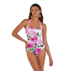 ROIDAL Maillot De Bain Une Piece Bustier Fleuri Amina -Maillots Femmes Soldes amina