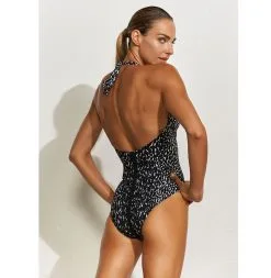 MARYAN MEHLHORN Maillot Une Pièce Tour De Cou Noir Et Blanc Capture 4 MARYAN MEHLHORN Maillot Une Pièce Tour De Cou Noir Et Blanc Capture -Maillots Femmes Soldes capture tour de cou dos