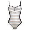 Lidea Maillot De Bain Une pièce avec Armatures Rayé Sport Coastlines