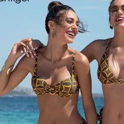 ANTIGEL Maillot De Bain 2 Pièces Avec Coques La Muse Africa