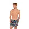 Short De Bain Pour Hommes Imprimé Corail