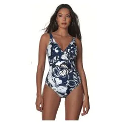 ROIDAL Maillot De Bain Une Pièce Gainant Imprimé Cashemire Dilan