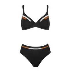 Charmline Maillot De Bain Deux Pièces Avec Armatures Noir Earth Tunes