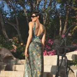 Maillot De Bain Une Pièce Tendance Fleur Persane -Maillots Femmes Soldes fleur persane 1p dos