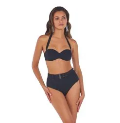 ROIDAL Maillot De Bain Bandeau Noir Hilda