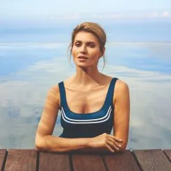 Charmline Maillot De Bain 1 Pièce Body Sport Bleu Jean Breeze