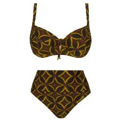 ANTIGEL Maillot 2 Pièces Avec Armatures Bonnets Profonds Imprimé La Muse Africa