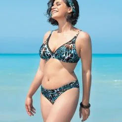 ANTIGEL Maillot De Bain Deux Pièces Armatures Triangles L’anima Bleue