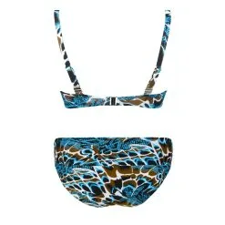 ANTIGEL Maillot De Bain Deux Pièces Armatures Triangles L’anima Bleue -Maillots Femmes Soldes lanima bleue arma tri dos