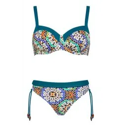 Lidea Maillot De Bain Deux Pièces Avec Coques Mandala