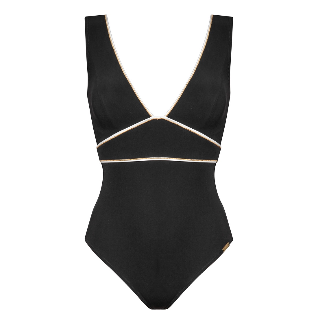 MARYAN MEHLHORN Maillot Une Pièce Noir Décolleté En V Metrics 3 MARYAN MEHLHORN Maillot Une Pièce Noir Décolleté En V Metrics – Image 3