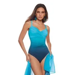 ROIDAL Maillot De Bain Une Pièce Avec Armatures Dégradé Bleu Olara
