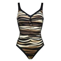 Charmline Maillot De Bain 1 Pièce Avec Mousses Imprimé Pool Safari
