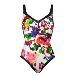 Charmline Maillot De Bain Une Pièce Avec Mousses Plissé Rose Garden