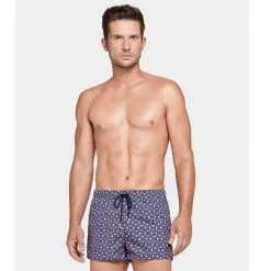 IMPETUS Short De Bain Court Pour Hommes Imprimé Marine Et Rose