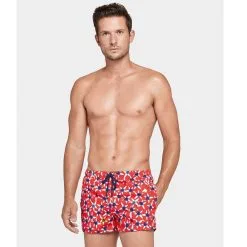 IMPETUS Short De Bain Court Imprimé Rouge