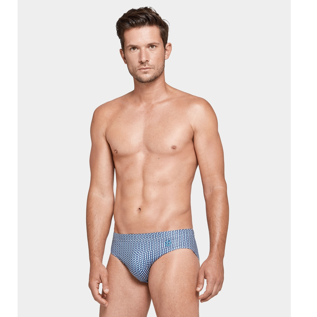 Slip De Bain Sport Imprimé Marine Et Blanc 1 Slip De Bain Sport Imprimé Marine Et Blanc