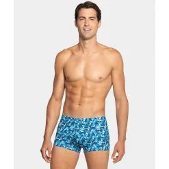 IMPETUS Maillot Hommes Shorty Imprimé Bleu Tarara