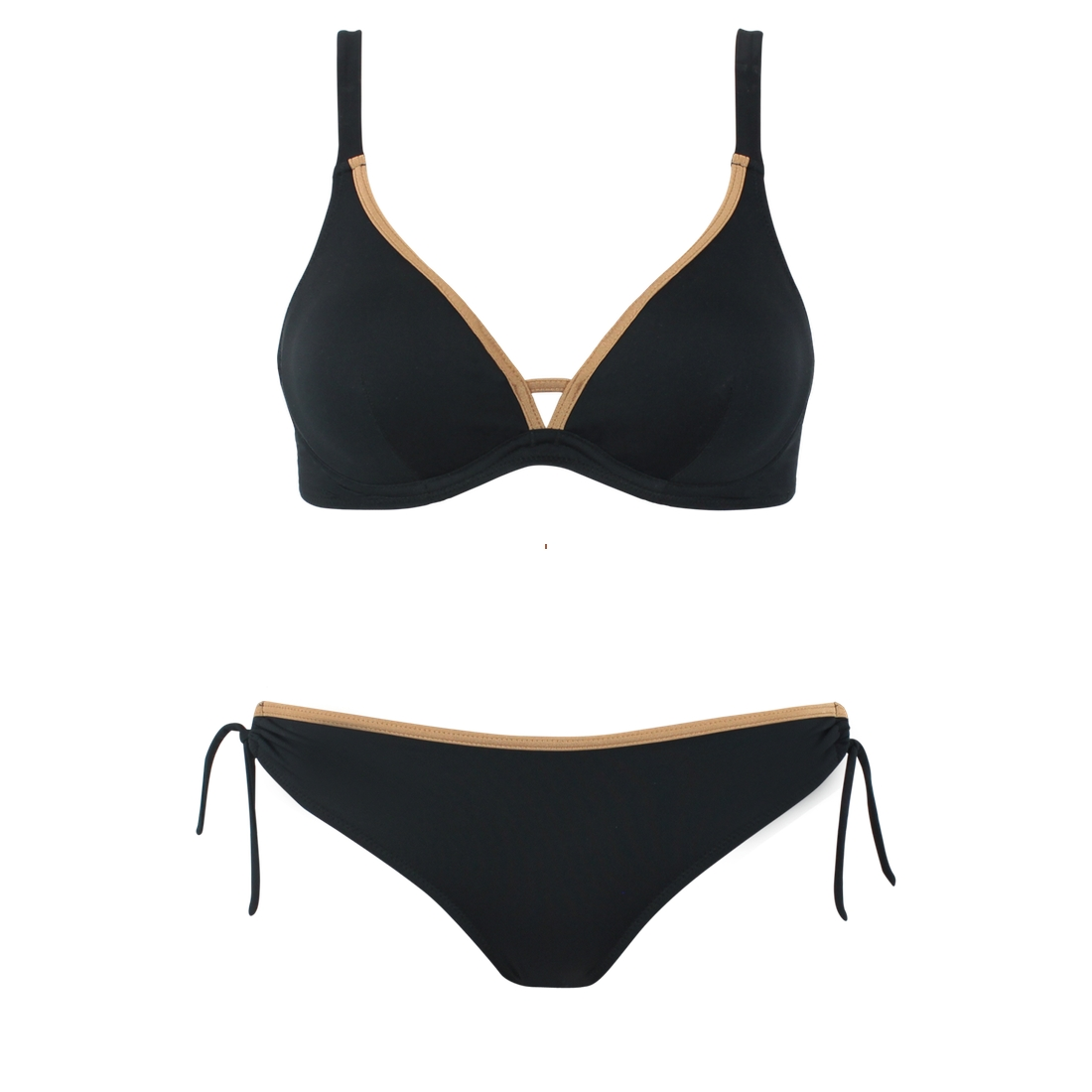 Maillot De Bain Triangle Avec Armatures Bonnet Profonds Noir Venezia 2 Maillot De Bain Triangle Avec Armatures Bonnet Profonds Noir Venezia – Image 2